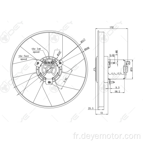 Ventilateur de radiateur de voiture pour VW PASSAT GOLF